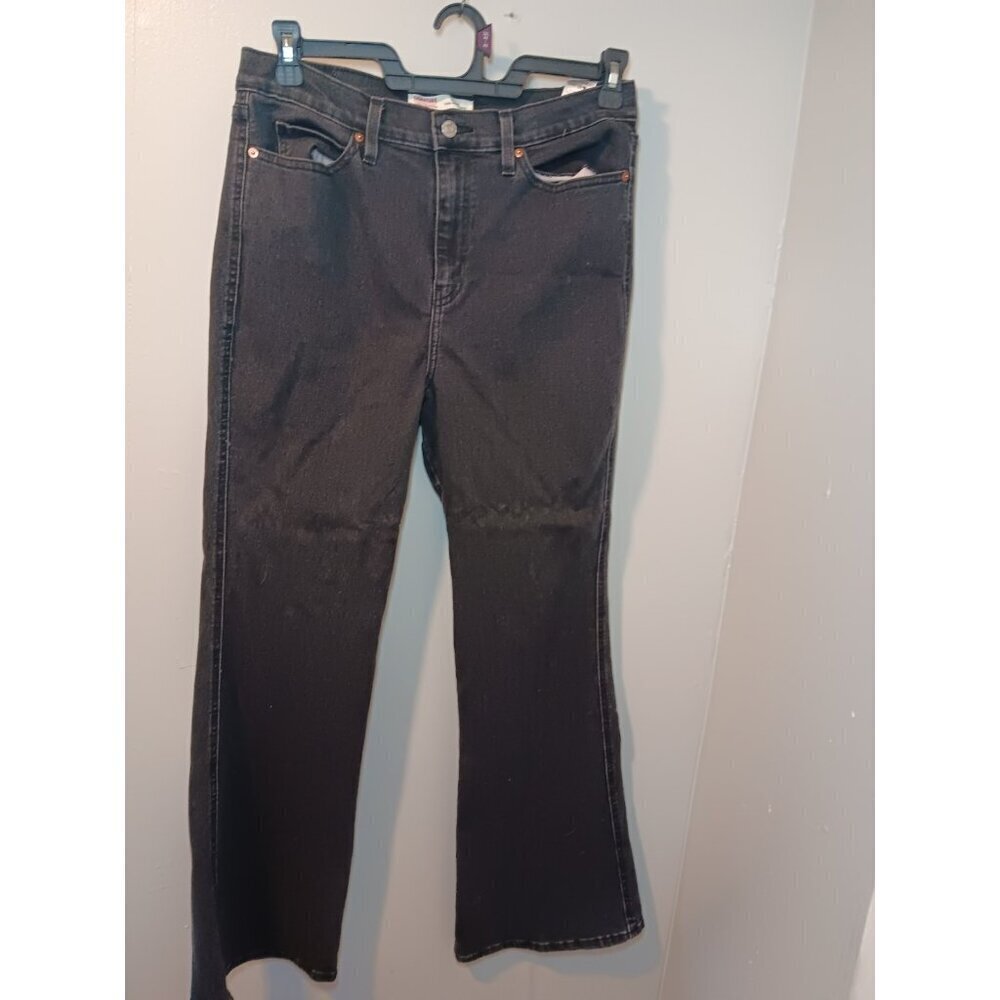 Signature LEVI STRAUSS Heritage High-rise Flare Jeans Black Size 8 W 29